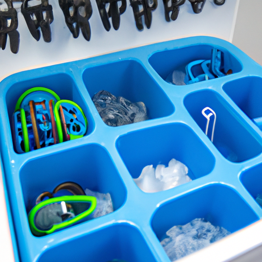 Divider accessory for organized storage in Yeti cooler